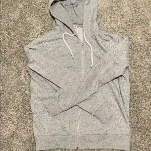 Gray zip up hoodie